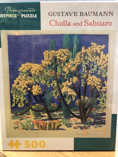 Cholla and Sahuaro Puzzle - Gustave Baumann