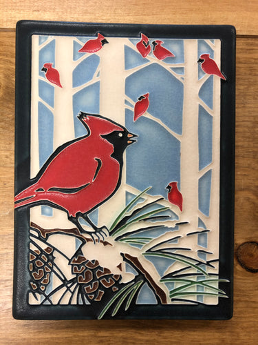 MY Winter Cardinals Tile
