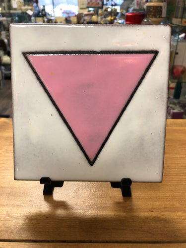 Pink Triangle Tile/Trivet