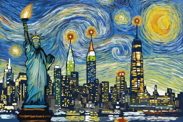 Starry Night New York Puzzle