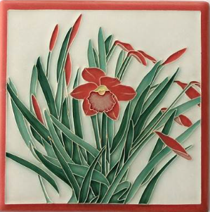 Daffodil Tile - Red